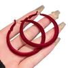 925 Sterling Silver Large Hoop Earrings - Elegant, Versatile, and Simple Studs for Women