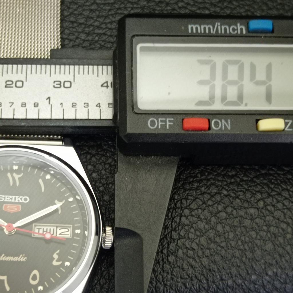 VINTAGE REFURBISHED SEIKO 5 AUTOMATIC 6309A JAPAN MENS BLACK WATCH A441394-5 Sk-a441394