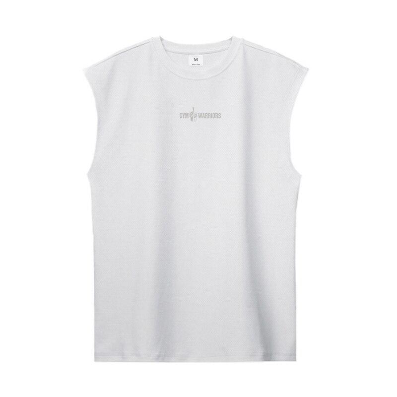 

Летние сетчатые топы Muscleguys, жилет для тренировок, удобные спортивные майки, бодибилдинг, фитнес, модная майка, спортивная одежда, футболка без рукавов XXL белый