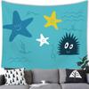 Summer Beach Tapestry Wall Hanging Cartoon Summer Beach  Party Home Bedroom Living Room Aestheticism Decor Background Tapestry