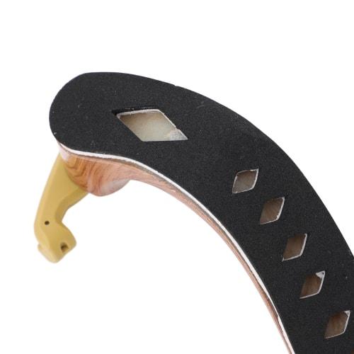 Violin Shoulder Rest, 3/4-4/4 Size, Non-Slip, Wood Grain Finish, Adjustable, Ergonomic, Breathable, with Support for Violin Practice (3/4-4/4)
