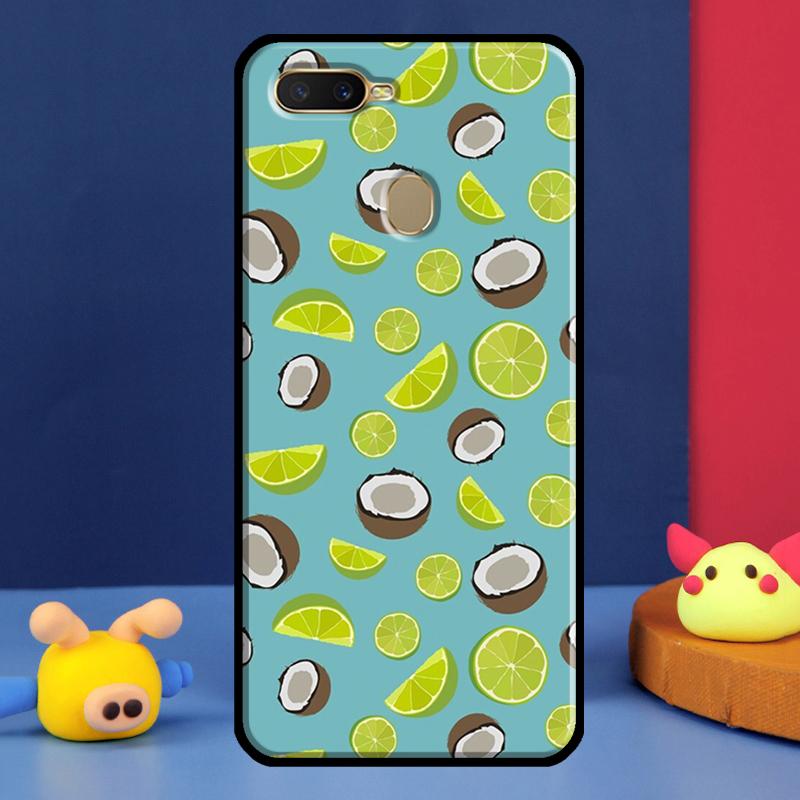 Summer Fruit Coconut Case For Oppo A98 A78 A58 A15 A16 A17 A5 A9 A91 A52 A72 A76 A96 A74 A94 A54 S A57 A77 Cover