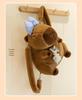 Capybara Backpack Plush Doll: Large Capacity Women's Cartoon Hamburger Schoolbag