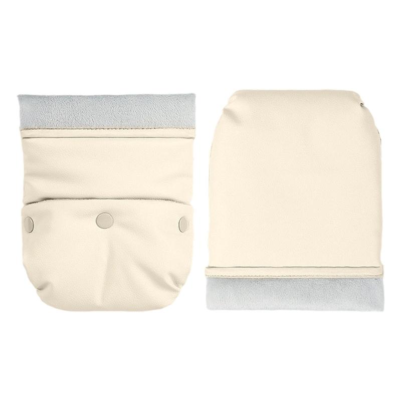 Splashproof Handmuffs for Cold Weather Strollers Hand Muff Mittens Universal Pram Pushchair Hand Warmer Gloves бежевый