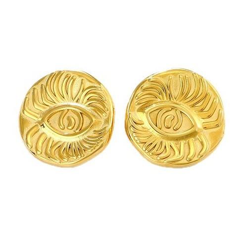 European and American exaggerated personality geometric earrings, new fashion high-end stainless steel earrings, stud earrings for women