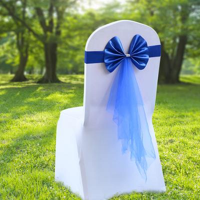 1pc decoração de eventos suprimentos gaze cadeira bandagem fita de cetim cinto capa de cadeira
