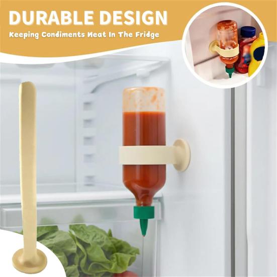 Gravity-Driven Bottle Holder No-Drip Silicone Stand for Ketchup Syrup Honey Universal Upside Down Dispenser