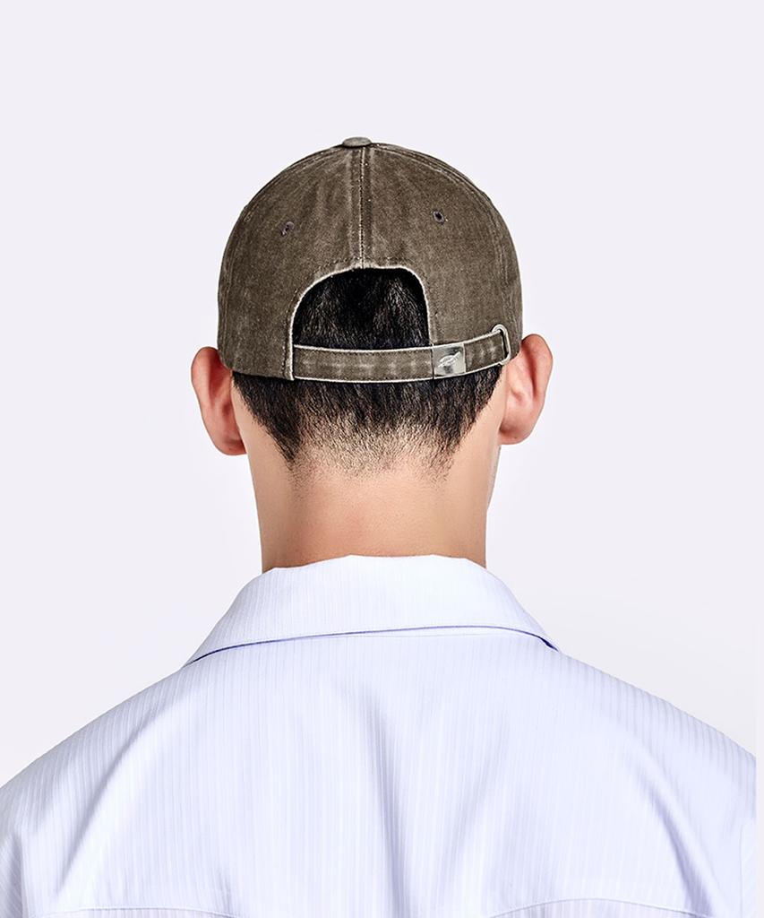 51Peosenteu Washed Logo Cap - Brown