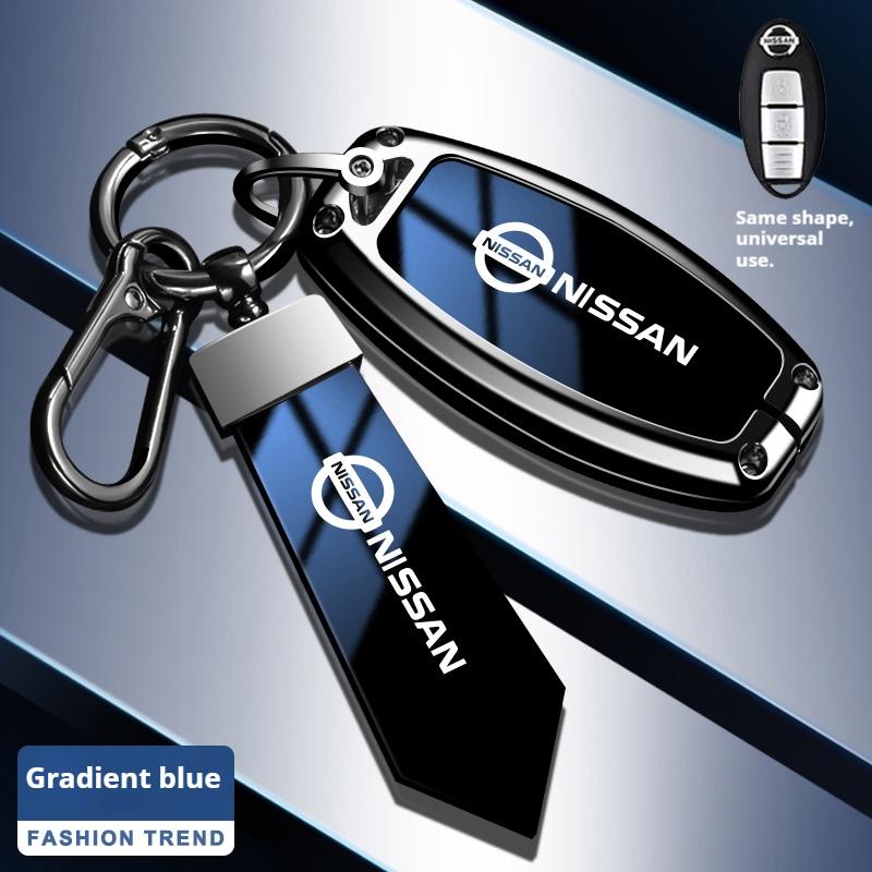 Zinklegering Leer Auto Sleutelhoesje Nissan Qashqai Juke X-Trail Patrol Note Leaf Altima Maxima Murano Tiida Teana Rogue Sentra