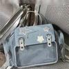 Harajuku Denim Backpack Women Japanese Transparent Female Lolita Vintage  Backpacks Aesthetic