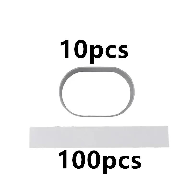 10Pcs Aluminum Alloy Oval Mold Lined Paper High-Temperature Baking Tools Making Cakes Cheese Semi Cooked Ring Cakes Egg Tarts