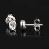 Orecchini Topazio Bianco Argento Sterling 925 Rodiato Gioielli Regalo per Lei