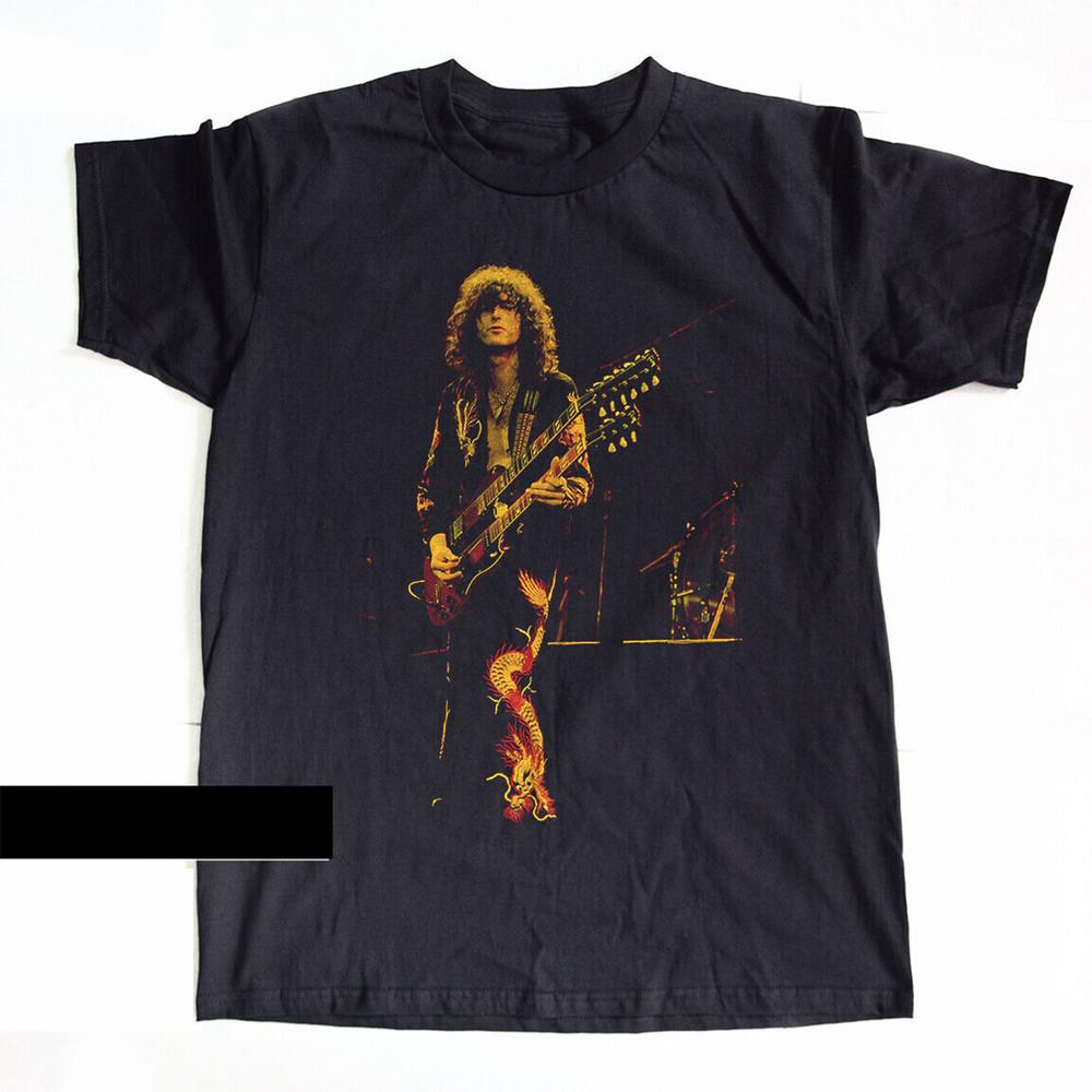 

Jimmy Page Black Unisex Cotton T-shirt Size S-5XL DO194 Unisex T-Shirt XXXL