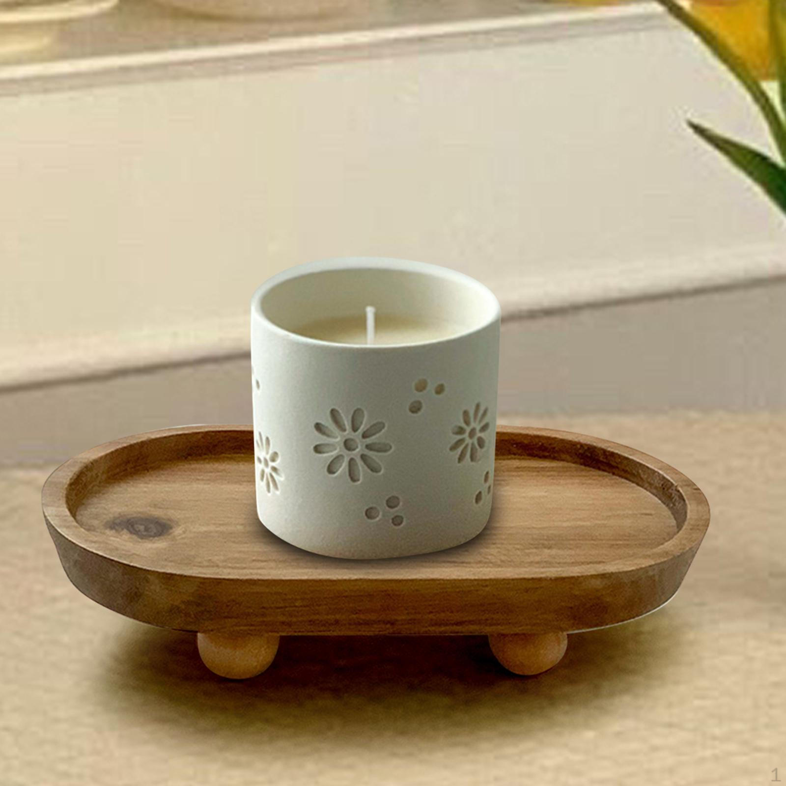 

Элегантная деревянная подставка для домашнего декора Round 12.9x4cm