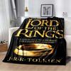 2025 New Fashionable L-Lord of the Rings Printed Blanket Hotel Office Comfortable Warm Sofa Bed Soft Blanket Gift Picnic Blanket