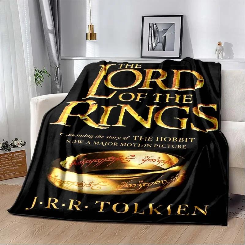 2025 New Fashionable L-Lord of the Rings Printed Blanket Hotel Office Comfortable Warm Sofa Bed Soft Blanket Gift Picnic Blanket