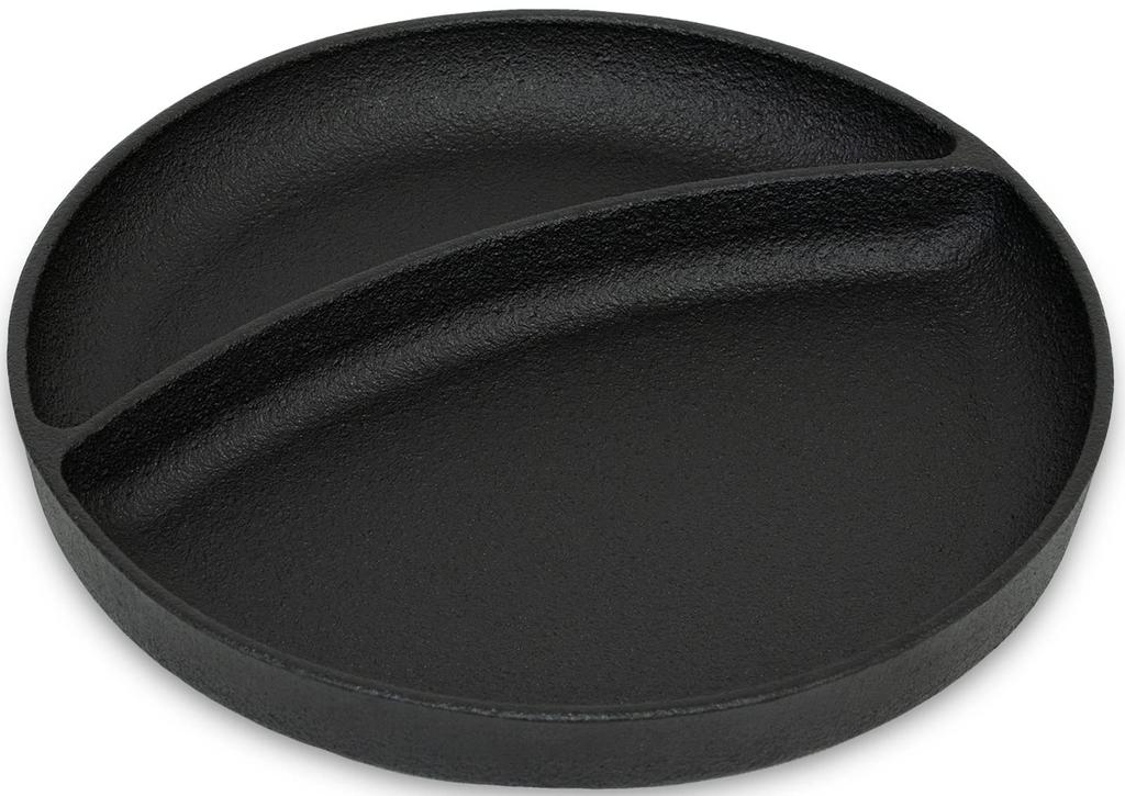 Ikenaga Iron Works Iron Plate Lunch Plate with Wooden Base, Induction Compatible, Made in Japan, 11428