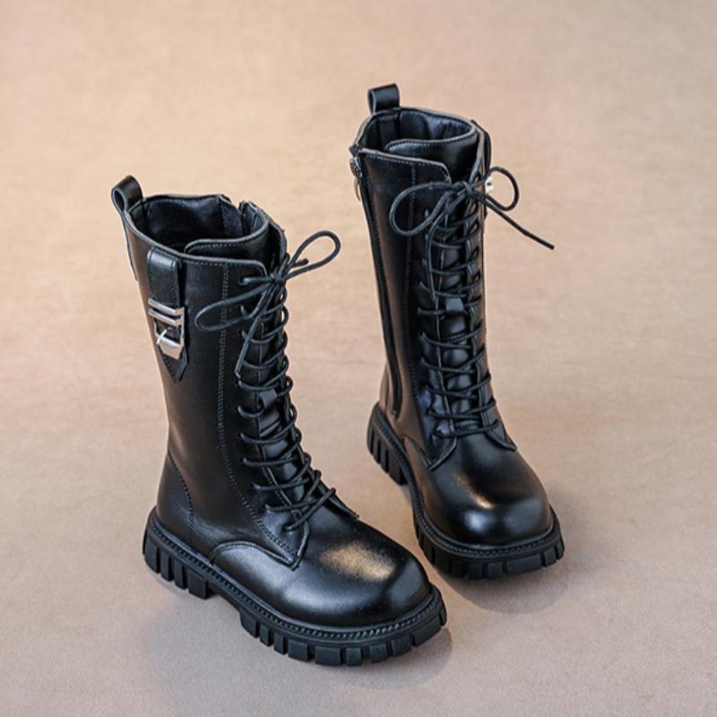 

Girls Boots Autumn/Winter British Style Children s Martin Boots Middle aged Princess Boots Girls Tall Boots 27