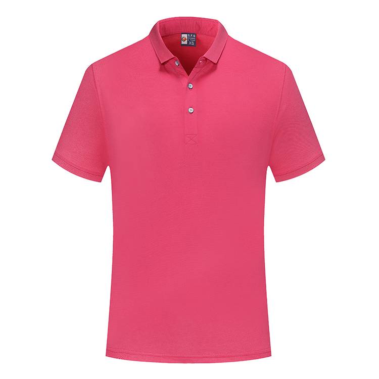 HBT 609  200G cotton pique secondary collar lapel polo shirt