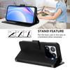 For Xiaomi 15T Pro Wallet Case RFID Blocking Calf Texture Leather Stand Phone Cover with Strap