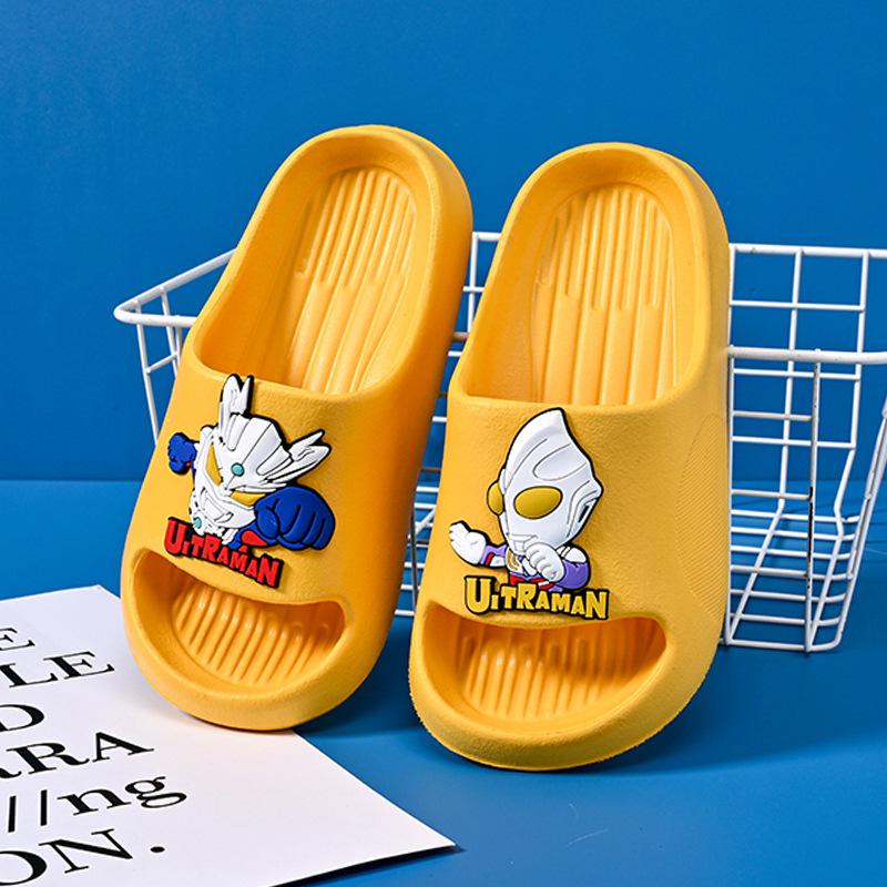 

Мягкие Прочные И Мультяшного Дизайна Детские Тапочки Унисекс Летняя Обувь Для Домашнего Использования Ярких Цветов 40-41 жёлтый