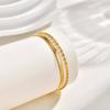 Wind Stainless Steel Bamboo Flat Snake Chain Double Stacked Bracelet, Ladies' Popular Jewelry Br-879