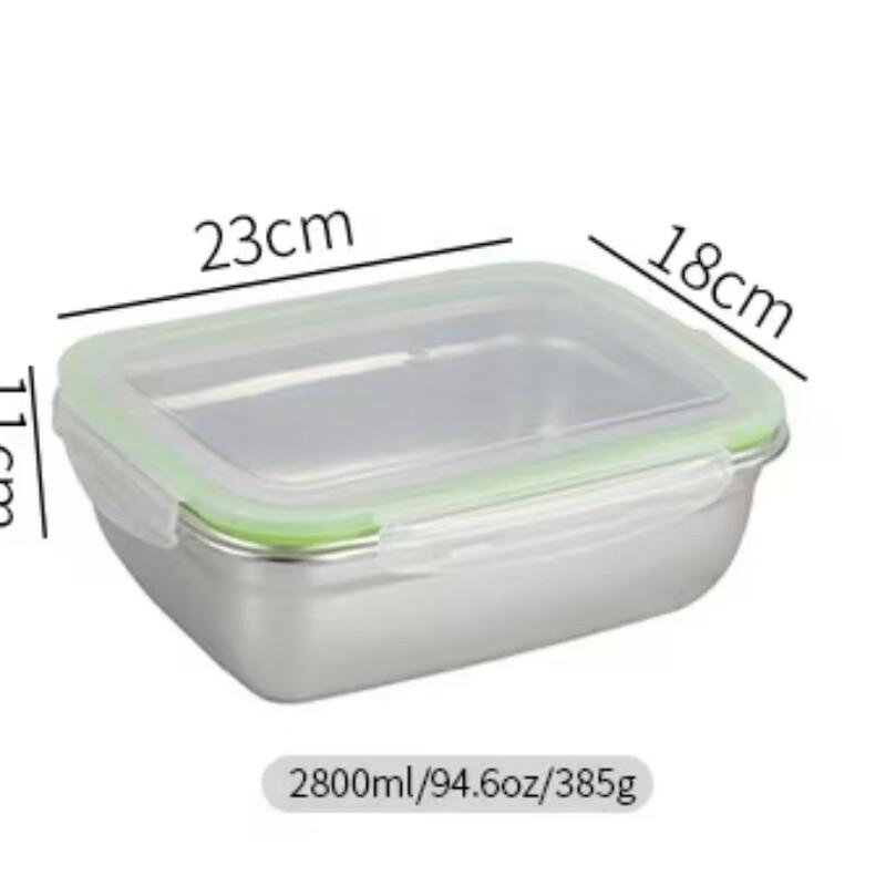 Stainless Steel Rectangular Food Storage Container