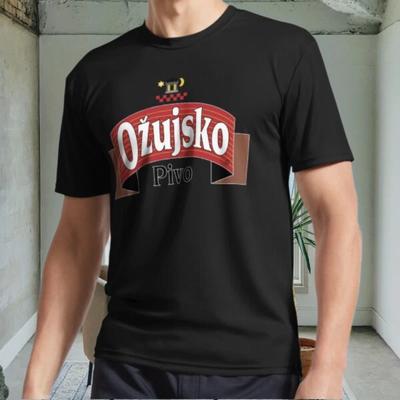 New Ozujsko Pivo - Croatia Active Logo Men's Black T Shirt Funny Size S To 5XL