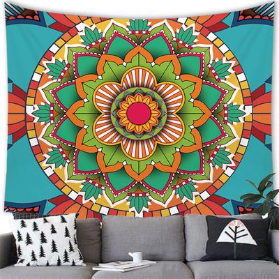 Mantra Pattern Bohemian Digitalprinted Polyester Tapestries Living Rooms Bedrooms Macrame Wall Hanging Room Decor Aesthetic