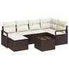 VidaXL Ensemble de Canapés de Jardin de 6 Pièces avec Coussins en Poly Rattan Gris 3346458
