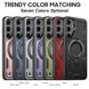 For Samsung S24 Plus Ultra S23 Fe A55 A35 A14 5g 360 Rotating Stand for Magsafe Magnetic Support Car Function Tpu Hard Slim Cover