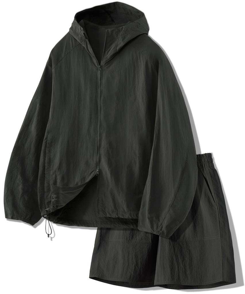Untapped Studio [Set Up] 2-Way Nylon Windbreaker + Nylon Shorts Set-Up