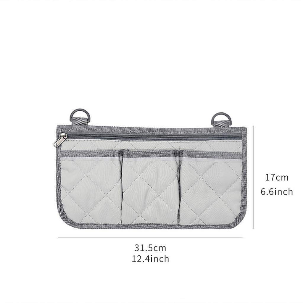 Wheelchair Side Armrest Bag Reflective Strip Portable  Polyester Storage and Hanging Bag