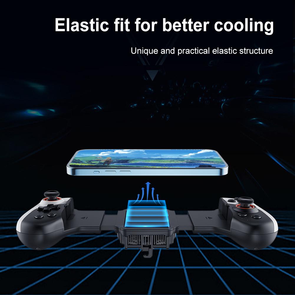 JK02 Telescopic Gamepad for iOS/Switch/Android with Semiconductor Radiator Cooler Handle Wireless Mobile Phone Gaming Controller