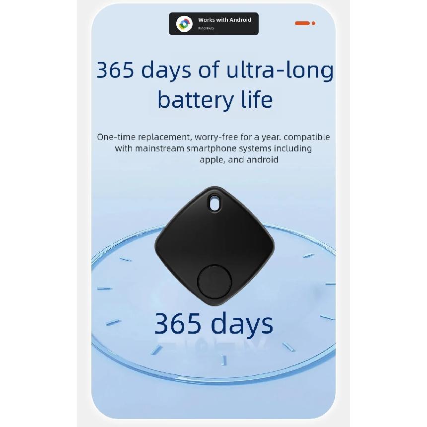 Bluetooth GPS Tracker for Bag Key Luggage Tracking Anti-Lost Device Android Google IOS Find My App Pet Kid Finder Locator