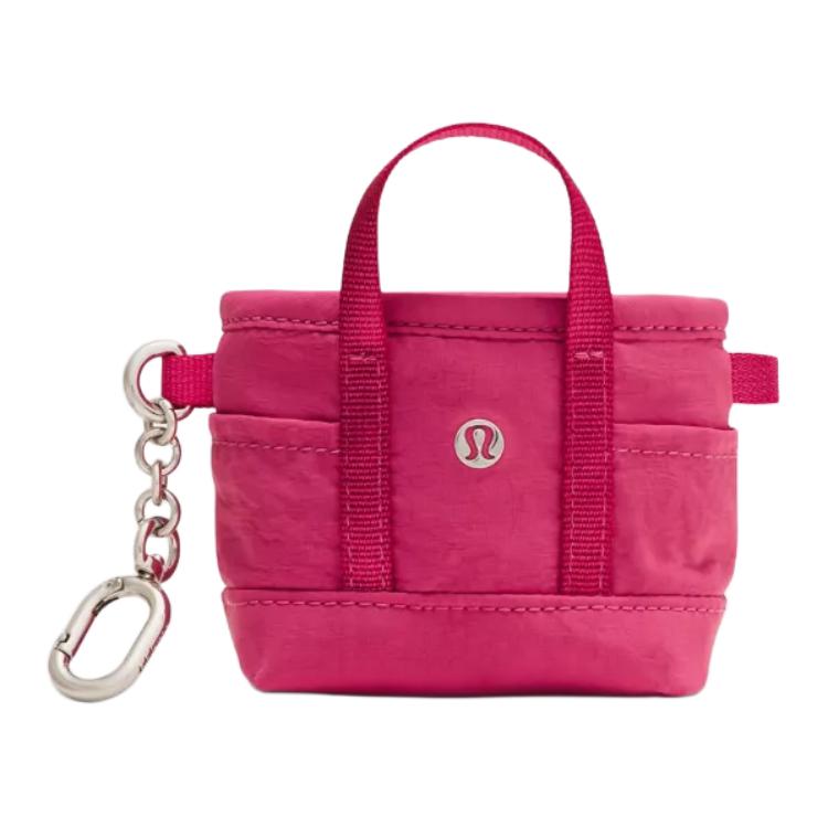 Lululemon Daily Brand Logo Zipper Wallet Mini Women Wallets Raspberry-Jam LU9C21S-062220 Raspberry Jam Powder/RBCO