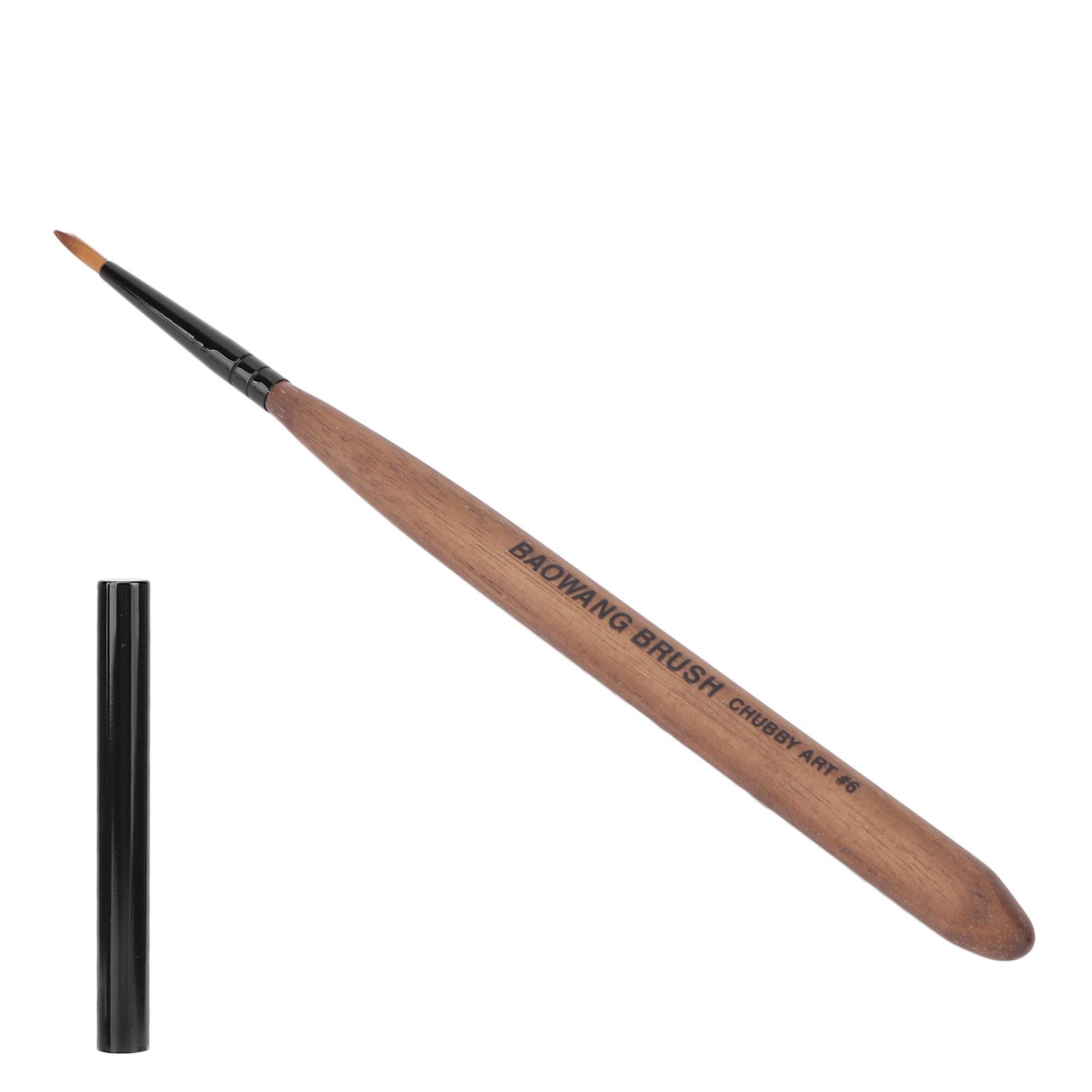 

Кисть для рисования ногтей, домашний салон, портативная, своими руками, нейлоновая волокнистая кисть для дизайна ногтей08