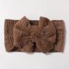 New baby plush headband, cute bow wide-brimmed children's headscarf, warm baby hair accessories in autumn and winter