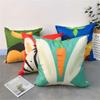 18x18 Inches Set of 4 Cotton Linen  Animal Pattern Pillow Covers Children