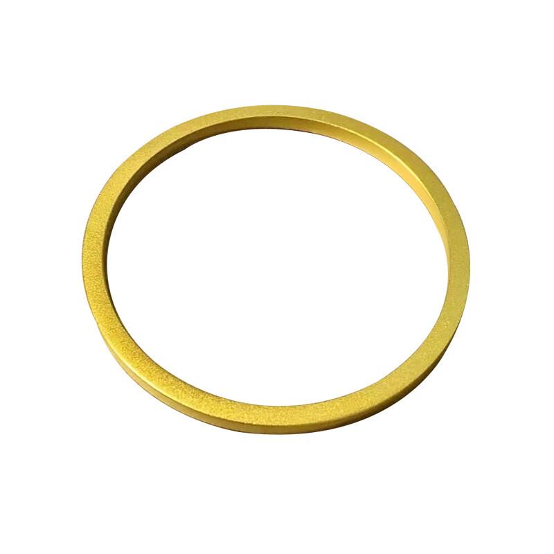 Gold-Plated Matte Circle & Square Bangle - Women's Imitation Gold Bracelet, Wedding Jewelry Accessory