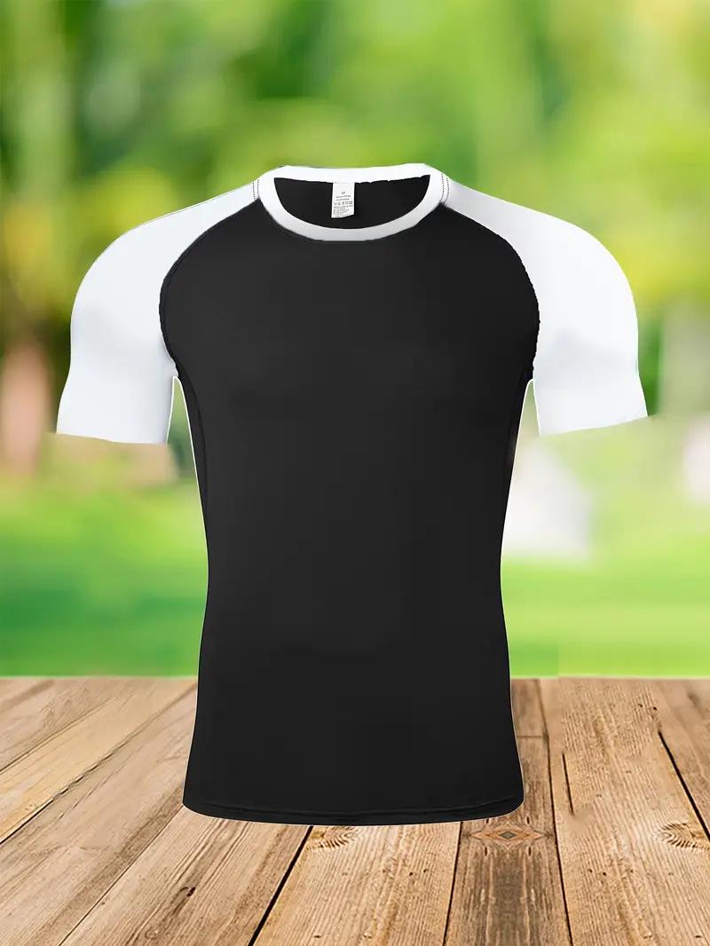 

Мужская трансграничная спортивная компрессионная футболка - Быстросохнущая, дышащая, влагоотводящая M