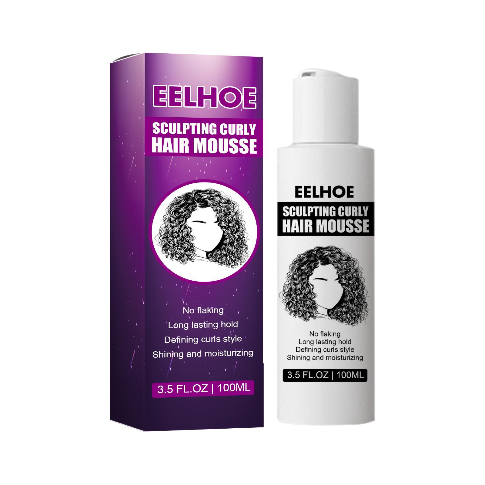 

EELHOE Styling Elastic Curl Увлажняющая пена для укладки волос с эффектом естественного объема Anti-frizz Hair Care 100ml