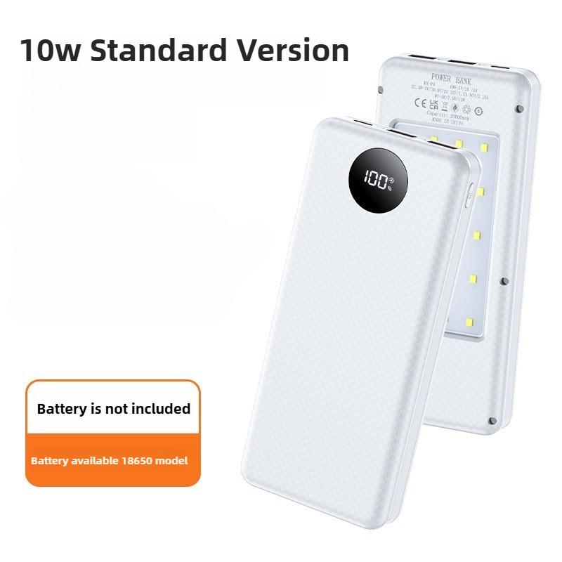 

8x18650 Battery Charging Case Digital Display DIY Dual USB Type C Box 22.5W Fast Charging 15W Wireless Charging Power Case