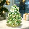 Kerstboom Sensorisch Speelgoed Glitters Kerst Knijpspeelgoed, voor Stressverlichting, Mini Fidget Langzaam Rijzend Vakantiecadeau Kinderen Volwassenen