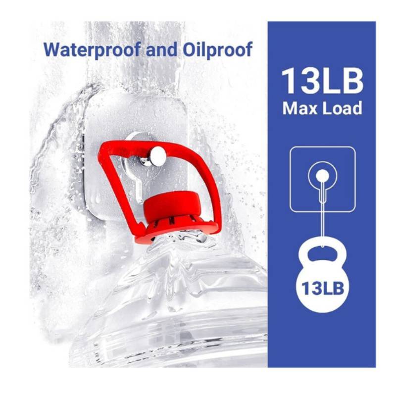 Wall Hooks Adhesive Mounting Acrylic Nodrill Strong Hold For Home Organization