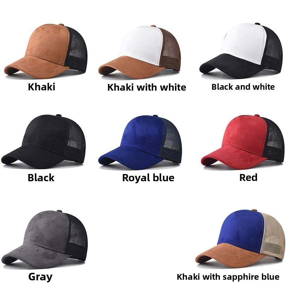 Unisex Brim Suede Baseball Cap For Casual Sun Protection Outdoor Hat Fashion
