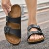 Summer Men Fashionable Slippers American One-legged Breathable and Anti-slip Beach Shoes Indoor and Outdoor Slippers Sizes 38-46