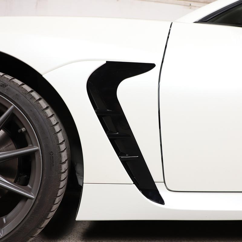For Subaru BRZ  For Toyota GR 86  ABS Matt Black Car Fender Side Air Vent Outlet Cover Trim Sticker Car Accessories