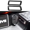 Carbon Fiber Style Trunk Tail Gate Licence Light Cover Trim Fit For Ram 1500