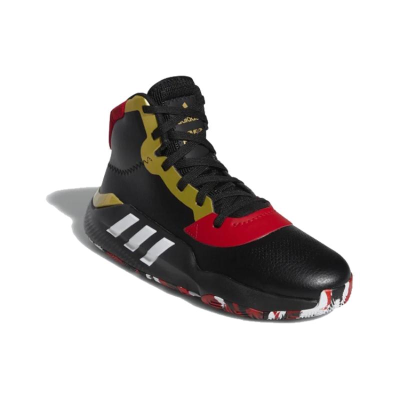 Adidas Pro Bounce 2019 Czarne Szkarłatne Złote Sneakersy EH2394